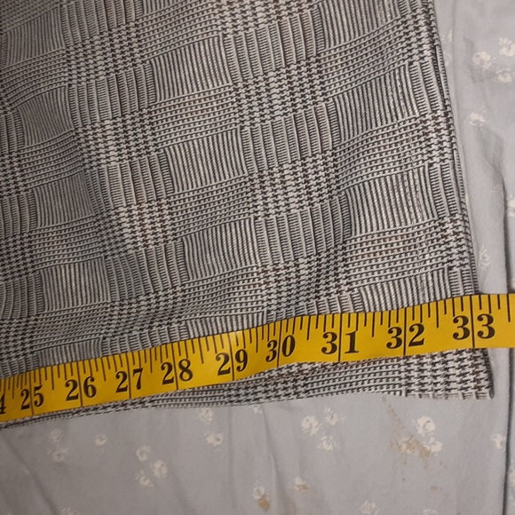 TOP 10 ONE PIECE PNTS SUIT. BLACK ABD WHITE TWEED PATTERN,  LARGE - Picture 9 of 11